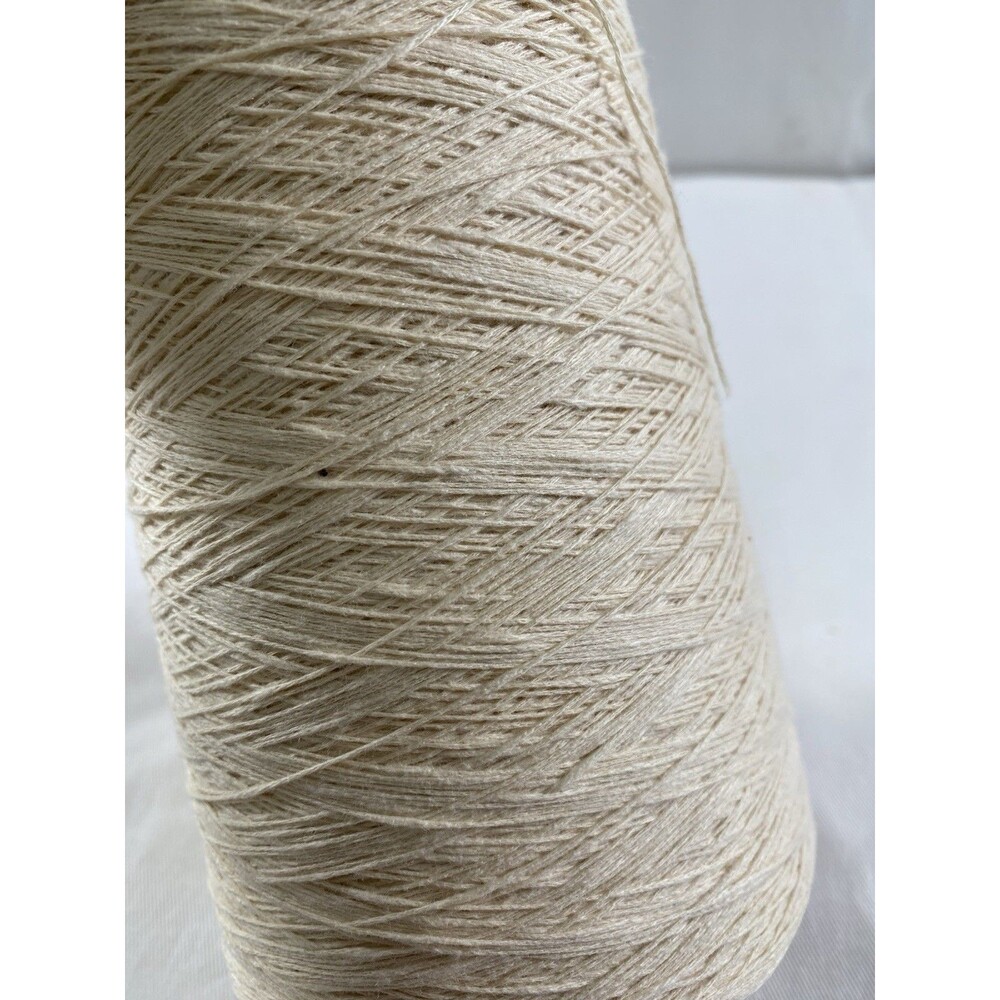 Cone Yarn Spool Yarn Slub Ecru 80% Cotton 20% Linen 410g Net Weight #692